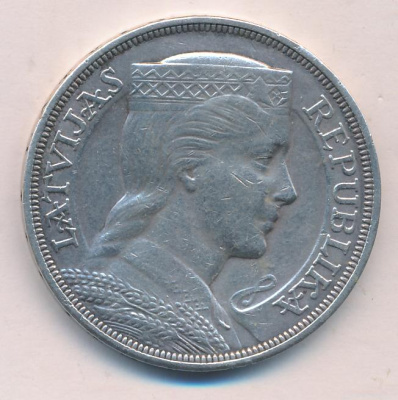 Латвия 5 латов, 1931 (5 лат. Латвия. 1931)