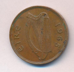 Ирландия ½ пенни, 1965 (1/2 пенни. Ирландия 1965)
