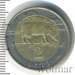 Латвия 2 лата, 1999 (2 лата. Латвия 1999г. Bm.)