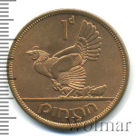 Ирландия 1 пенни, 1966 (1 пенни. Ирландия 1966г. Br.)