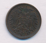 Австрия 1 геллер, 1898 (1 геллер. Австрия 1898)