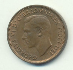 Великобритания 1 фартинг, 1951 (1 фартинг. Великобритания 1951)