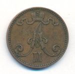 5 пенни 1865 г. Для Финляндии (Александр II). (5 пенни. 1865)