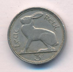 Ирландия 3 пенса, 1965 (3 пенса Ирландия 1965)