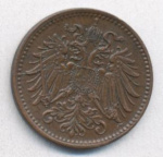 Австрия 1 геллер, 1898 (1 геллер. Австрия 1898)