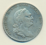 1 талер, 1766-1767 (Талер. Гессен - Кассель. 1766)