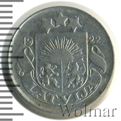 Латвия 10 сантимов, 1922 (10 сантимов. Латвия 1922г. Ni.)
