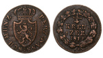 Нассау ¼ крейцера, 1819 (Германия. Нассау. Вильгельм. 1/4 крейцера 1819 года.)
