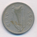 Ирландия 1 шиллинг, 1968 (1 шиллинг. Ирландия. 1968)