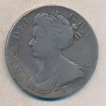 Англия 1 крона, 1707 (Крона. Великобритания 1707)