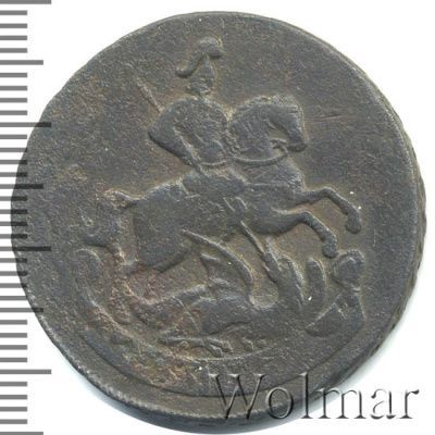 2 копейки 1759 г. Елизавета I. Номинал под св. Георгием. Красный монетный двор (2 копейки 1759г. Cu.)