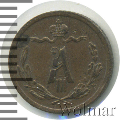1/4 копейки 1893 г. СПБ. Александр III. (1/4 копейки 1893г. СПБ. Cu.)