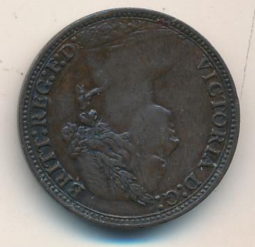 Великобритания 1 фартинг, 1879 (Фартинг. Великобритания 1879)