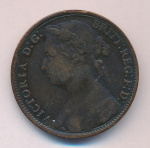 Великобритания 1 пенни, 1879 (1 пенни. Великобритания 1879)
