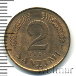 Латвия 2 сантима, 1939 (2 сантима. Латвия 1939г. Br.)