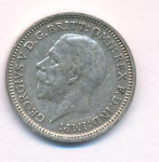 Великобритания 3 пенса, 1934 (3 пенса Великобритания 1934)