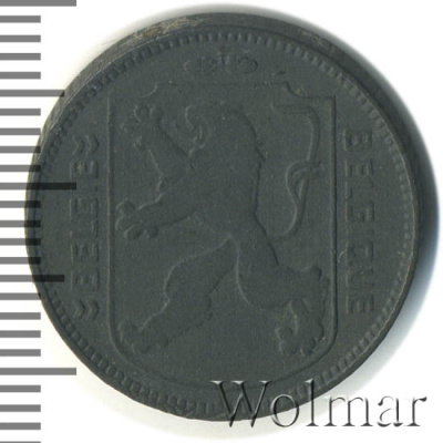 Бельгия 1 франк, 1944 (1 франк. Бельгия 1944г. Zn.)