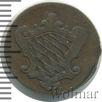 Бавария 1 пфенниг, 1795 (1 пфенниг. Бавария. Германия 1795г. Cu.)