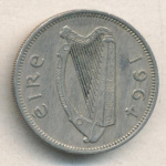 Ирландия 1 шиллинг, 1964 (1 шиллинг. Ирландия. 1964)