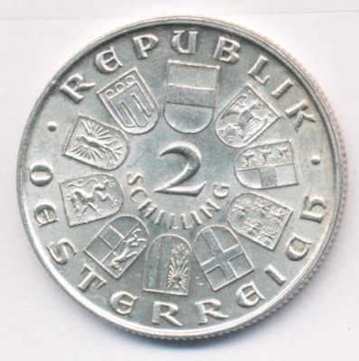 Австрия 2 шиллинга, 1932 (2 шиллинга. Австрия. Зейпель. 1932)