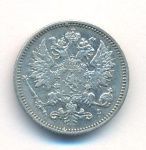 25 пенни 1891 г. L. Для Финляндии (Александр III). (25 пенни. 1891)