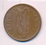 Ирландия 1 пенни, 1964 (1 пенни. Ирландия 1964)