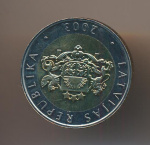 Латвия 2 лата, 2003 (2 лата. Латвия. 2003)