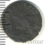 4 копейки 1757 г. Ливонезы (Елизавета I). Тиражная монета (4 копейки. Ливонез 1757г. Ag. Петров - 0,75 рублей)