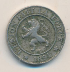 Бельгия 10 сантимов, 1894 (10 сантимов. Бельгия 1894)