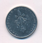 Ватикан 50 лир, 1976 (50 лир. Ватикан 1976)