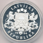 Латвия 10 латов, 1994 (10 лат. Латвия. Олимпийские игры в Атланте. 1994)
