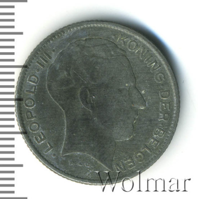 Бельгия 5 франков, 1941 (5 франков. Бельгия 1941г. Zn.)