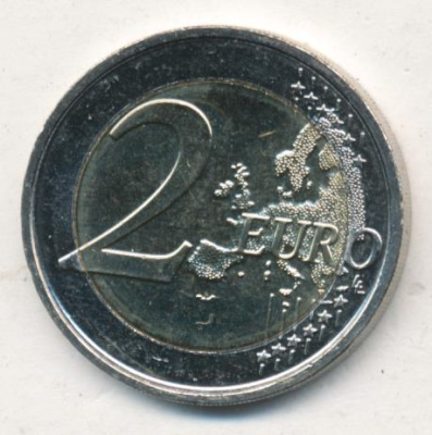 Бельгия 2 евро, 2011 (2 евро. Бельгия. 100 лет Международному женскому дню. 2011)