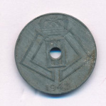 Бельгия 10 сантимов, 1943 (10 сантимов. Бельгия 1943)