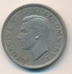 Великобритания ½ кроны, 1948 (1/2 кроны. Великобритания 1948)