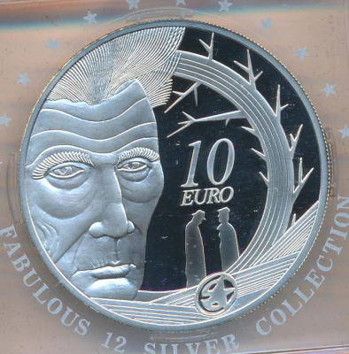 Ирландия 10 евро, 2006 (10 евро. Ирландия.  лет со дня рождения Самюэля Беккета 2006)