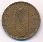 Ирландия ½ пенни, 1965 (1/2 пенни. Ирландия. 1965)