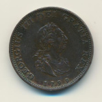Великобритания 1 фартинг, 1799 (1 фартинг. Великобритания 1799)