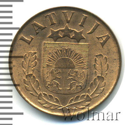Латвия 2 сантима, 1939 (2 сантима. Латвия 1939г. Br.)