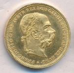 Австрия 20 крон, 1894 (20 крон. Австрия. M-6,78г 1894)