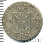Пруссия 4 гроша, 1807 (4 гроша. Пруссия. Германия 1807г. Ag.)