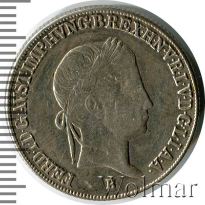 Венгрия 20 крейцеров, 1842 (20 крейцеров. Венгрия 1842г. Ag.)