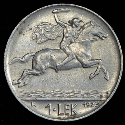Албания 1 лек, 1926 (1 лек 1926 (Албания) R)