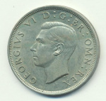 Великобритания ½ кроны, 1948 (1/2 кроны. Великобритания 1948)