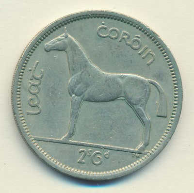 Ирландия 2 шиллинга (флорин), 1964 (2 шиллинга 6 пенсов Ирландия 1964)