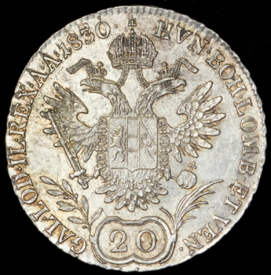 Австрия 20 крейцеров, 1830 (20 крейцеров 1830 (Австрия) В)