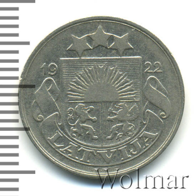 Латвия 10 сантимов, 1922 (10 сантимов. Латвия 1922г. Ni.)