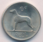 Ирландия 6 пенсов, 1967 (6 пенсов. Ирландия. 1967)