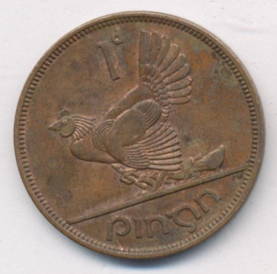 Ирландия 1 пенни, 1964 (1 пенни. Ирландия 1964)