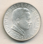Австрия 2 шиллинга, 1934 (2 шиллинга. Австрия. Дольфус. 1934)